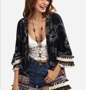 Boho kimono cardigan